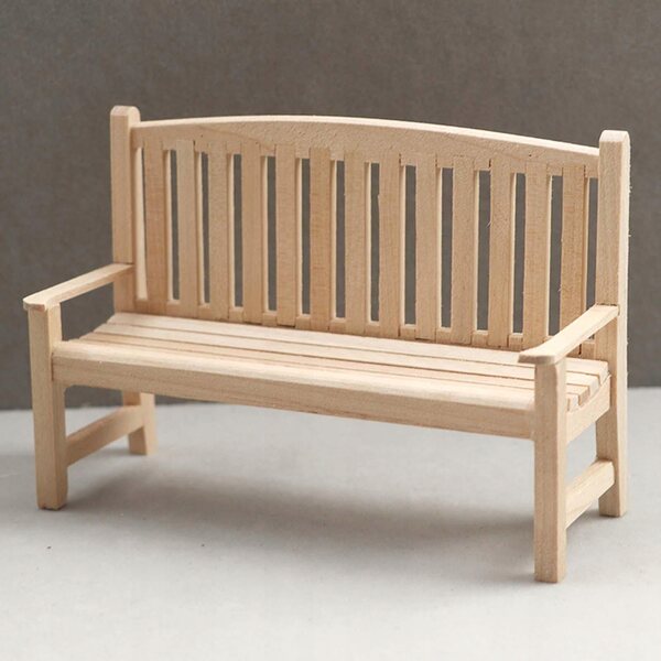 Set 4 Mini Mobili in Legno per Casa delle Bambole Scala 1:12 – Panca e Tavolo