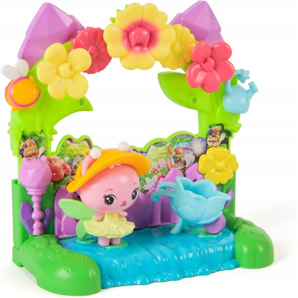 Gabby's Dollhouse Playset Crystal Garden Balcony con Figurina Kitty e Accessori
