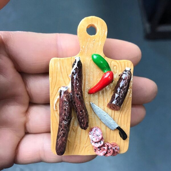 Miniatuur snijbureau voor poppenhuiskeuken 1/6 realistisch in hars