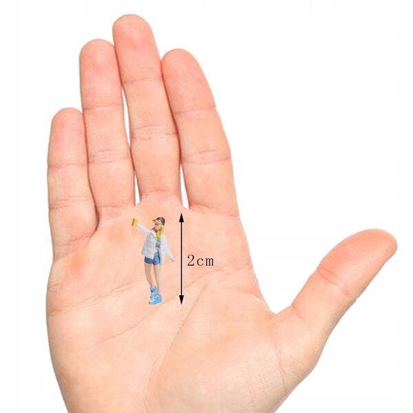 Figurine Graffiti 1:87 in Resina Dipinte a Mano per Diorama Train Park