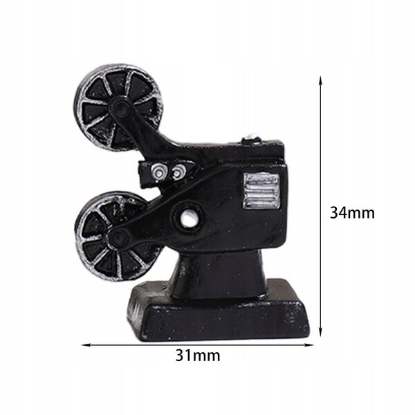 Mini Modello Camera Video in Resina 1:12 per Casa delle Bambole e Decorazioni
