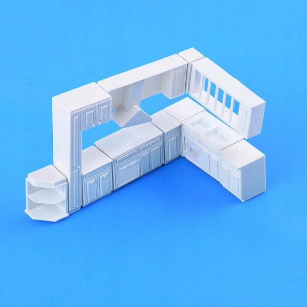 1:25 Küchenminiatur für DIY-Modell-Puppenhaus-Küchenmöbel