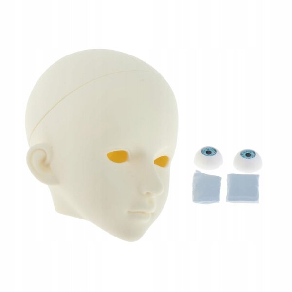 1/3 BJD Puppenkopf mit blauen Augen für gegliederten Körper 60 cm
