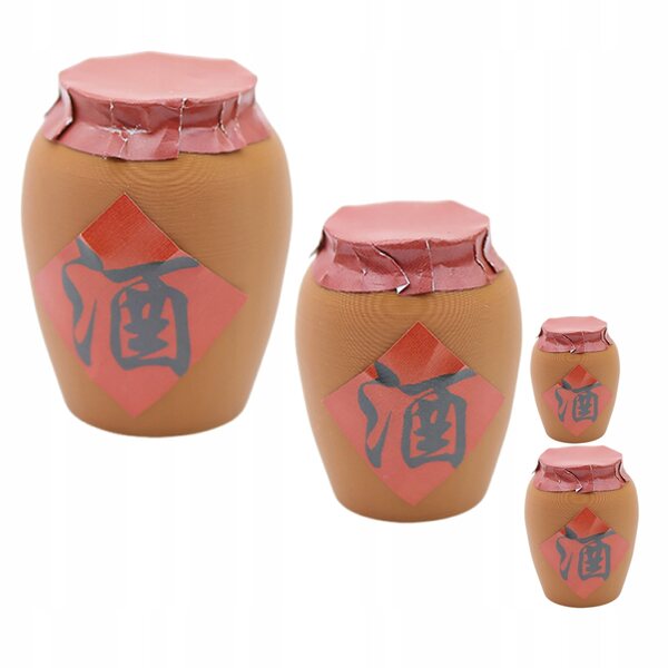 Set 4 Mini Sloicchi Vintage in Plastica per Decorazioni e Miniature