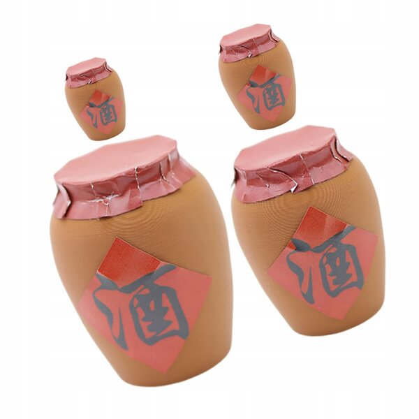 Set 4 Mini Sloicchi Vintage in Plastica per Decorazioni e Miniature