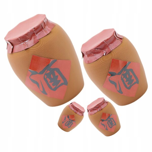 Set 4 Mini Sloicchi Vintage in Plastica per Decorazioni e Miniature