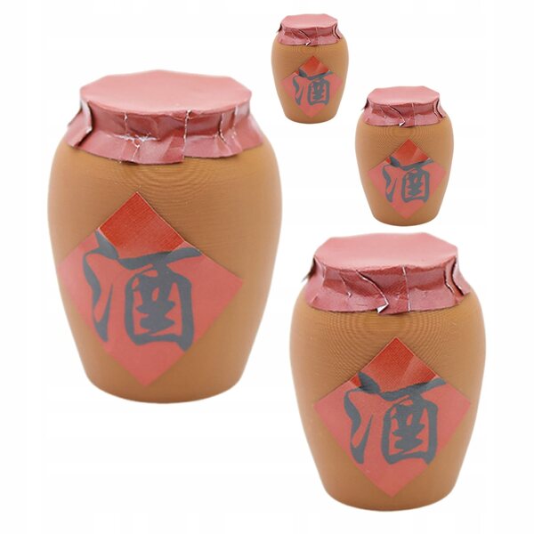 Set 4 Mini Sloicchi Vintage in Plastica per Decorazioni e Miniature