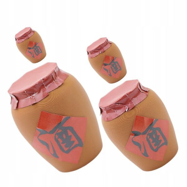 Set 4 Mini Sloicchi Vintage in Plastica per Decorazioni e Miniature