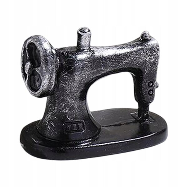 Mini macchina da cucire vintage per casa delle bambole in resina resistente