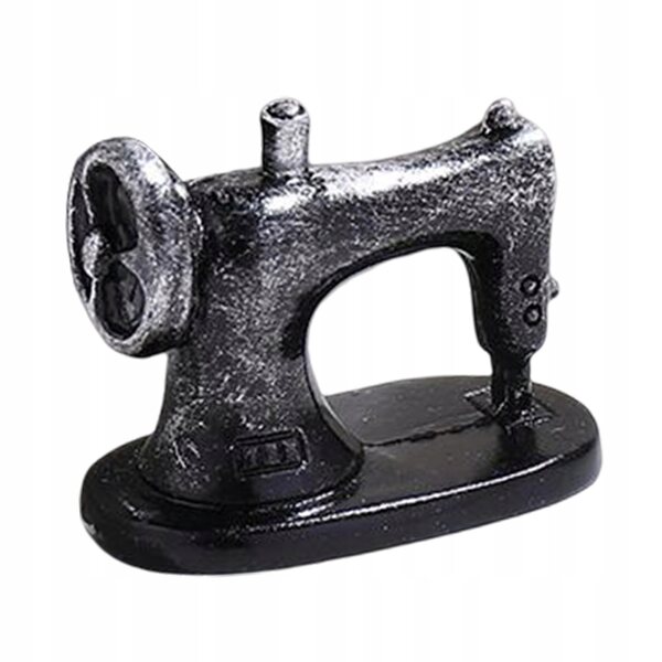 Mini macchina da cucire vintage per casa delle bambole in resina resistente