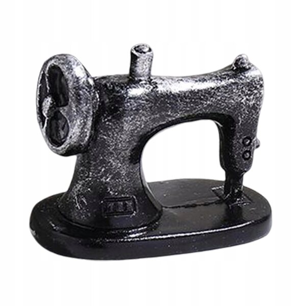 Mini macchina da cucire vintage per casa delle bambole in resina resistente