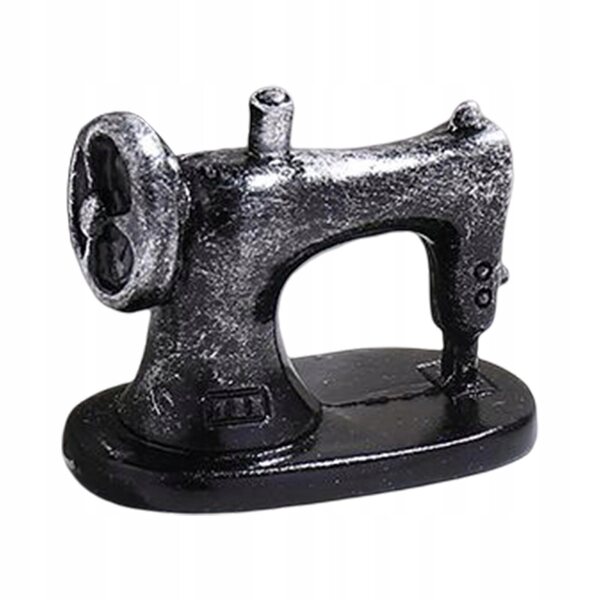 Mini macchina da cucire vintage per casa delle bambole in resina resistente