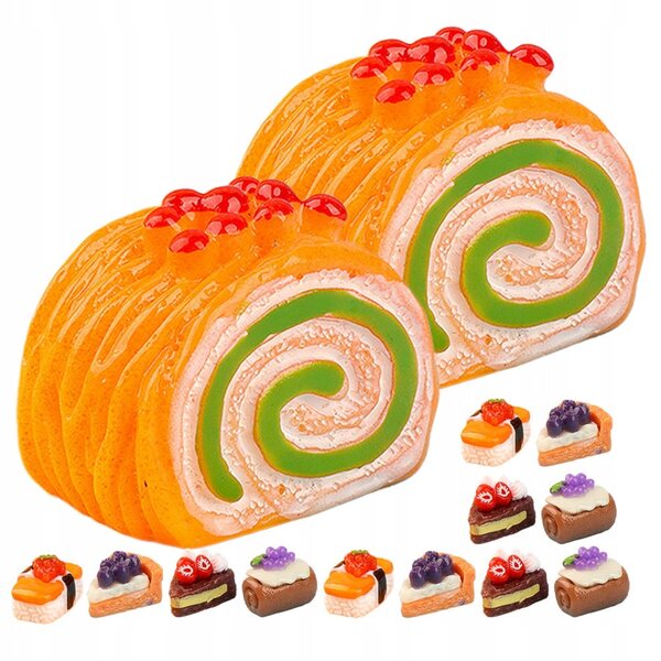 15 SZTUK MINIATUROWY DESER DOMEK DLA LALEK MINIATUROWE CIASTA DESER KAWA MODEL MI