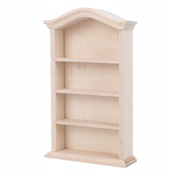 1:12 Puppenhaus aus Holz mit dekorativem Regal, hochwertiges DIY-Zubehör