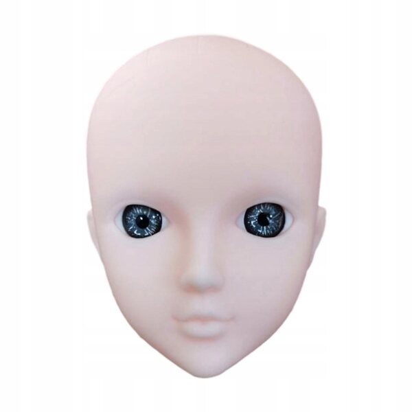 1/6 Puppenkopf zum Schminken mit realistischen Augen, 30 cm PVC