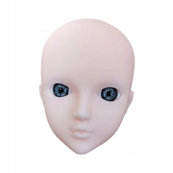 1/6 Puppenkopf zum Schminken mit realistischen Augen, 30 cm PVC