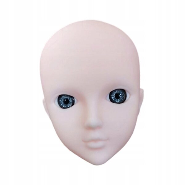 1/6 Puppenkopf zum Schminken mit realistischen Augen, 30 cm PVC