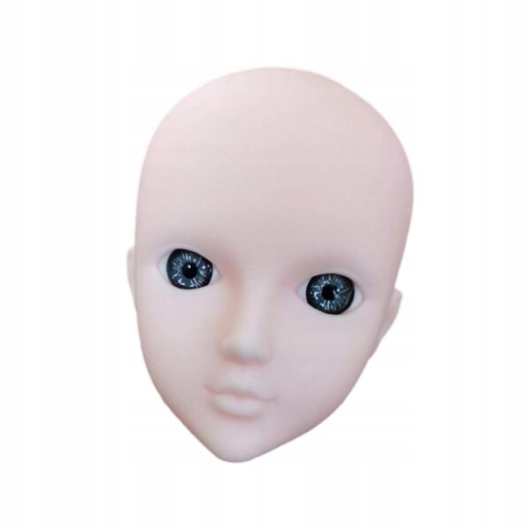 1/6 Puppenkopf zum Schminken mit realistischen Augen, 30 cm PVC
