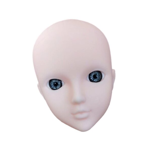 1/6 Puppenkopf zum Schminken mit realistischen Augen, 30 cm PVC