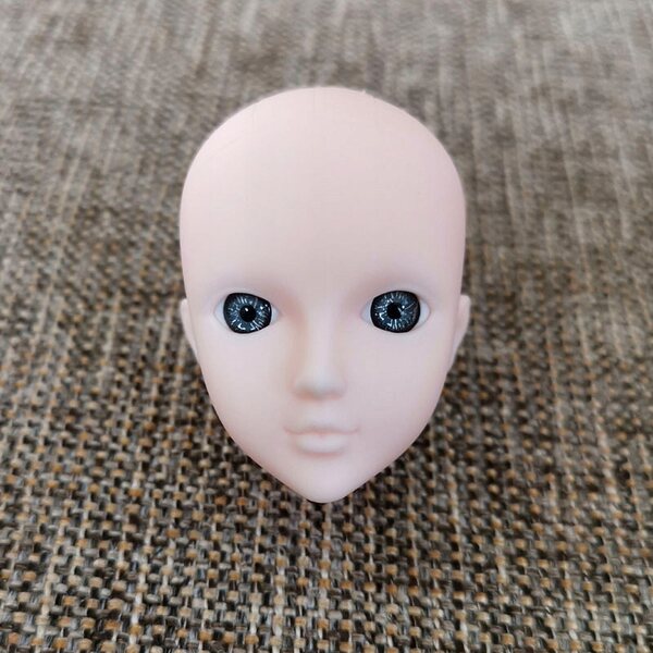 1/6 Puppenkopf zum Schminken mit realistischen Augen, 30 cm PVC