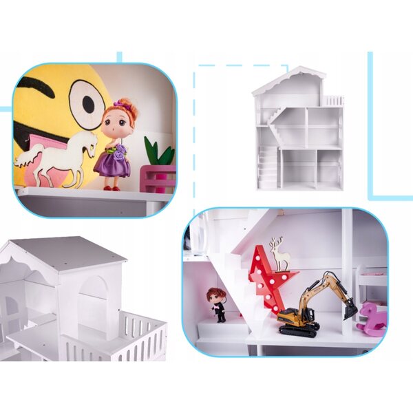 Libreria XXL House in Legno per Bambini con Design Gioioso
