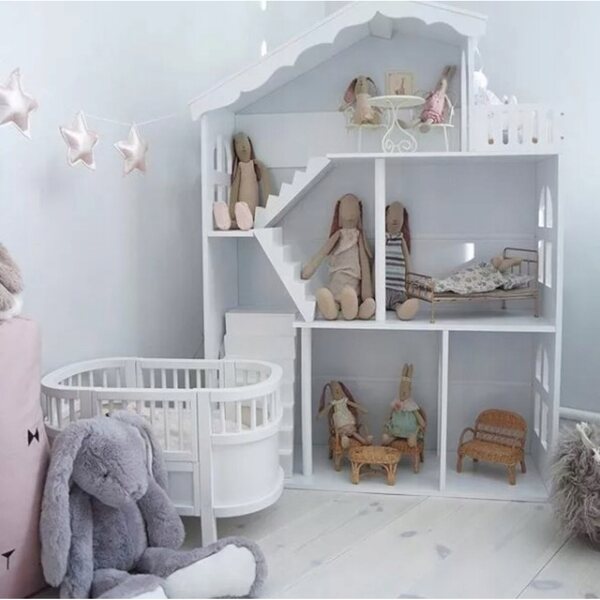 Libreria XXL House in Legno per Bambini con Design Gioioso