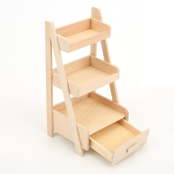 Blumenständer aus Holz, 1:12 Mini-Puppenhaus-Gartendekoration