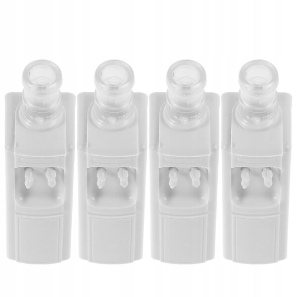 Lot de 4 mini distributeurs d'eau en plastique blanc pour enfants décoratifs et éducatifs