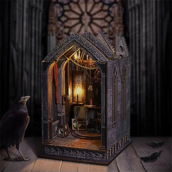 Book Nook Mroczny Dom Modlitwy Modellier- und Dekorationsset 200-teilig