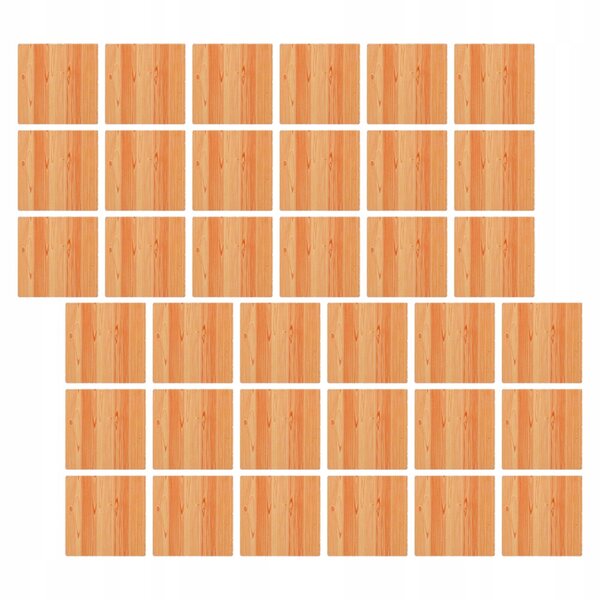 45 Stück realistischer Mini-Holzboden für Puppenhaus, einfach zu installieren