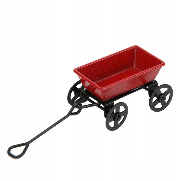Modello Mini Carrello 1:12 per Casa delle Bambole Decorazione Realistica in Metallo
