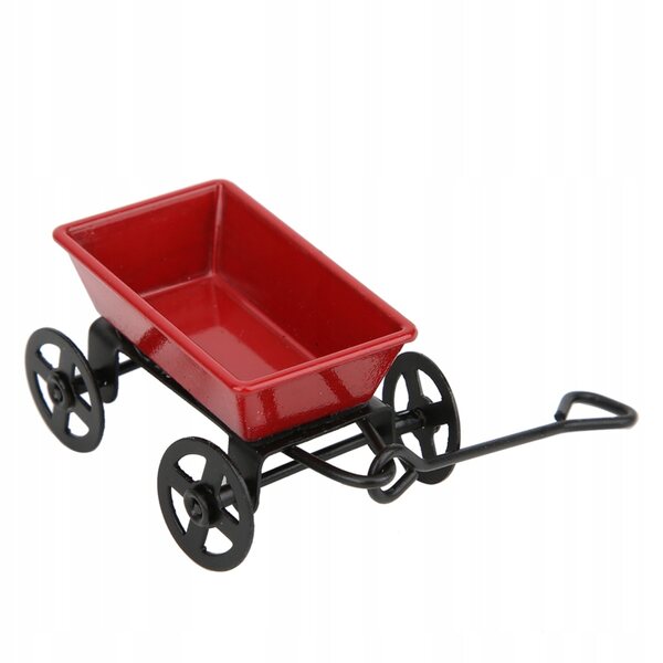 Modello Mini Carrello 1:12 per Casa delle Bambole Decorazione Realistica in Metallo