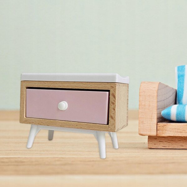 1:12 Miniatur-Holzmöbelset für Puppenhaus mit Zubehör