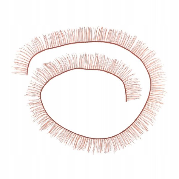 10 Stück gekräuselte braune falsche Wimpern für Puppen 10 mm DIY Make-up