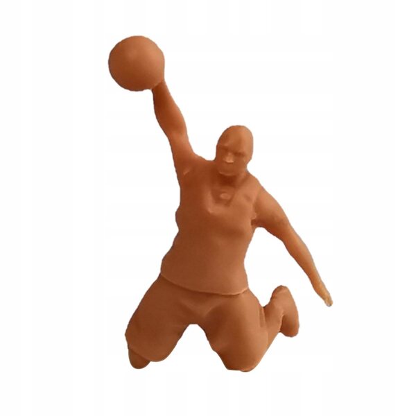 Miniatur-Basketballspieler aus Kunstharz im Maßstab 1:64 – ungefärbte Sammlerfigur