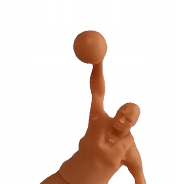 Miniatura giocatore di basket in resina scala 1:64 - figura non colorata da collezione