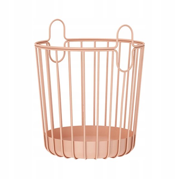 Kosz na pranie rosa in tessuto resistente, capiente e impermeabile 36x42 cm