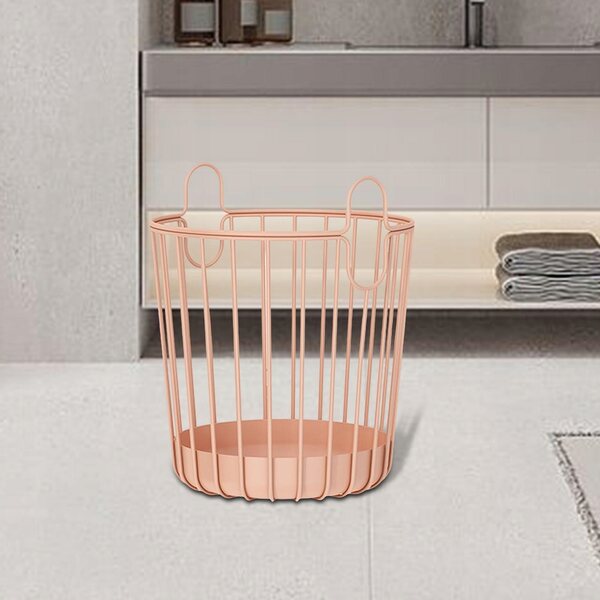 Kosz na pranie rosa in tessuto resistente, capiente e impermeabile 36x42 cm