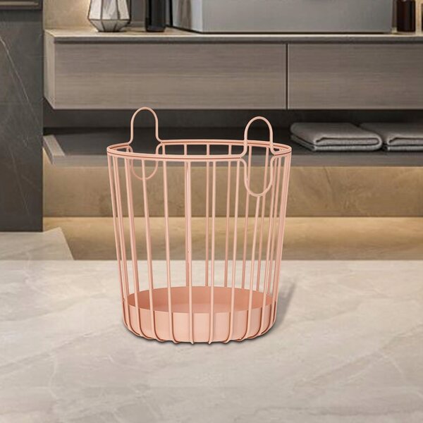 Kosz na pranie rosa in tessuto resistente, capiente e impermeabile 36x42 cm