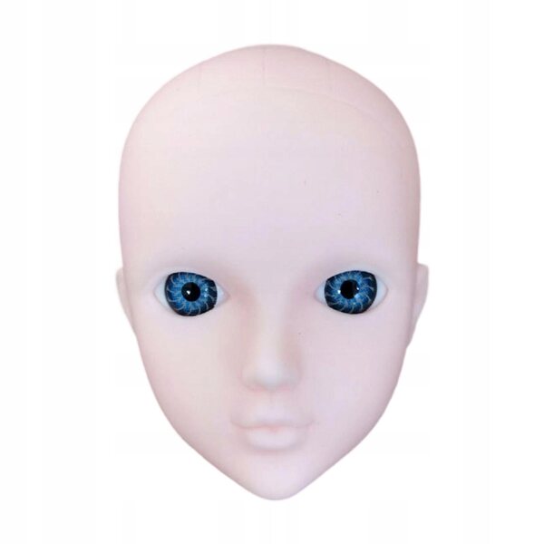 1/6 Głowa lalki 30cm Akcesoria dla lalek 30cm BJD Decor Girls Gifts niebieskie oczy