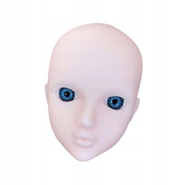 1/6 Głowa lalki 30cm Akcesoria dla lalek 30cm BJD Decor Girls Gifts niebieskie oczy