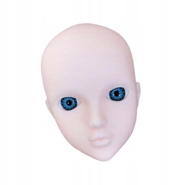 1/6 Głowa lalki 30cm Akcesoria dla lalek 30cm BJD Decor Girls Gifts niebieskie oczy