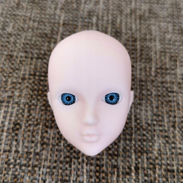 1/6 Głowa lalki 30cm Akcesoria dla lalek 30cm BJD Decor Girls Gifts niebieskie oczy
