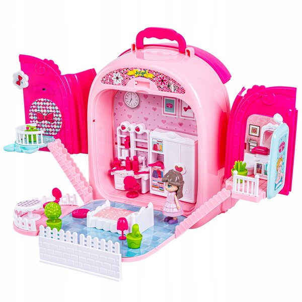 3-in-1-Kindertoaletka mit tragbarem Koffer und Kosmetikset