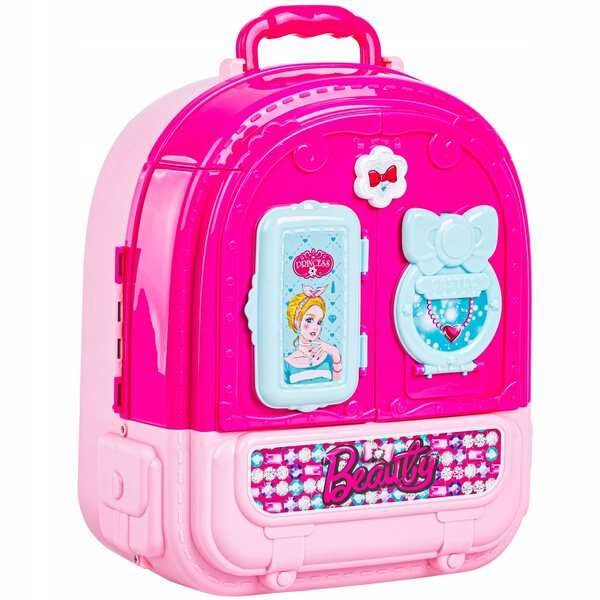 3-in-1-Kindertoaletka mit tragbarem Koffer und Kosmetikset