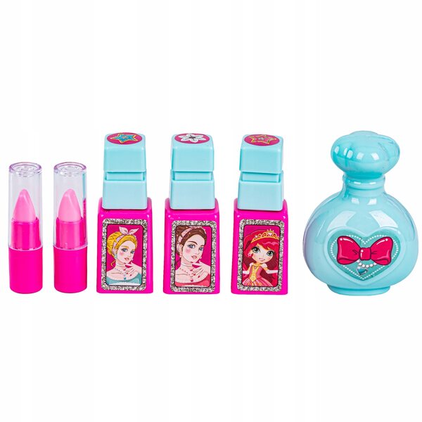 3-in-1-Kindertoaletka mit tragbarem Koffer und Kosmetikset