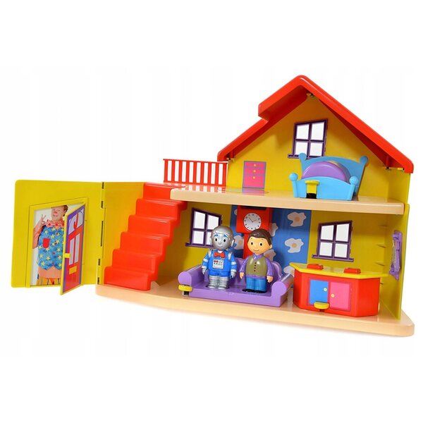 Justin's House Hausset mit Zubehör und Figuren, Doppelboden und Originalgeräuschen