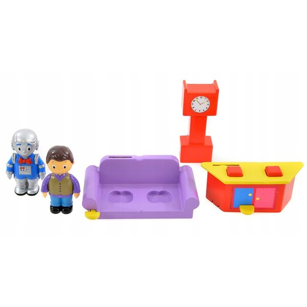 Justin's House Hausset mit Zubehör und Figuren, Doppelboden und Originalgeräuschen