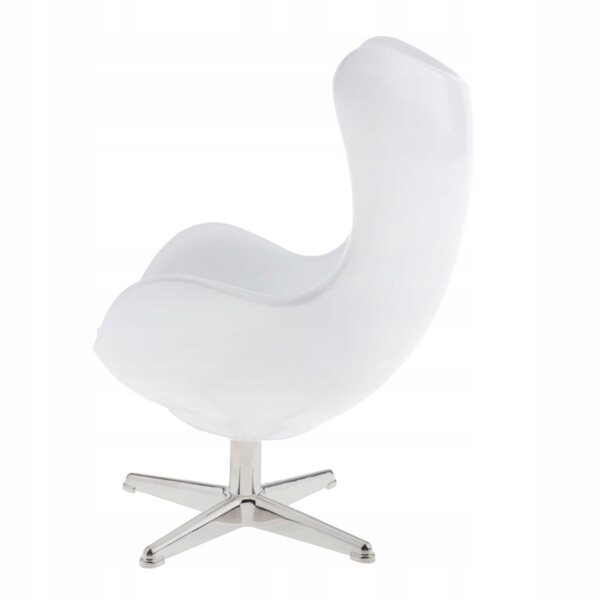 Chaise de maison de poupée blanche 1/6 avec siège pivotant, meubles en plastique élégants