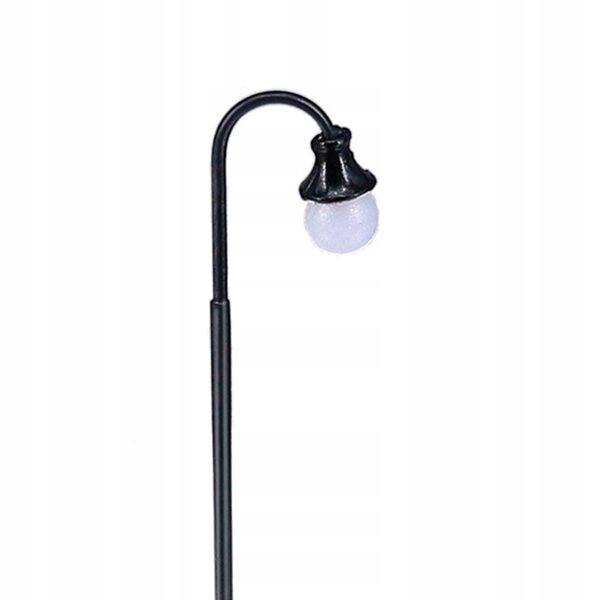 Lot de 10 lampadaires miniatures 1:100 LED 3 V lumières chaudes pour la modélisation ferroviaire